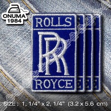 4x Rolls Royce Patch Iron on, Custom Jacket Decorate Cap T-shirt, Luxury Outfits