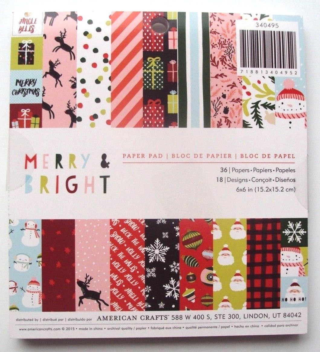 American Crafts Maggie Holmes Parasol Paper Pad - 36 Sheets 6x8 Inch Single-Sided Scrapbook Paper