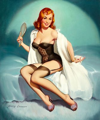 Vintage Pin Up Girls Retro Burlesque Erotic Prints & Posters