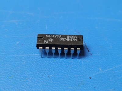 (1 PC) SN74H87N TI Inverter/Buffer TTL/H/L Series 4-Func 1-Input TTL PDIP14