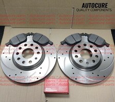 BMW SERIE 5 520D F10 DISCHI FRENO ANTERIORI FORATI E SCANALATI PASTIGLIE FRENO SENSORE USURA