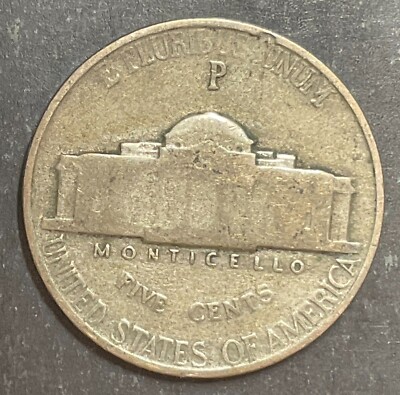 1943/2-P 3/2 Jefferson Nickel Overdate Better Silver Coin Nice
