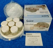 Automatic Yogurt Maker EURO CUISINE Model YM100 7 Glass Jars of 6 OZ NEW 