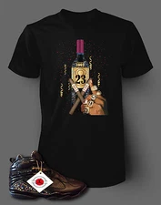 Sneaker Tee Shirt To Match J8 Cigar & Champagne Pro Club Shaka Graphic Cocktail