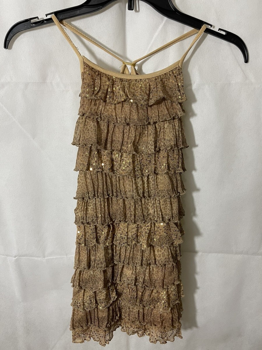 green emerald velvet dress Gold Fringe Dress for Women main image 0