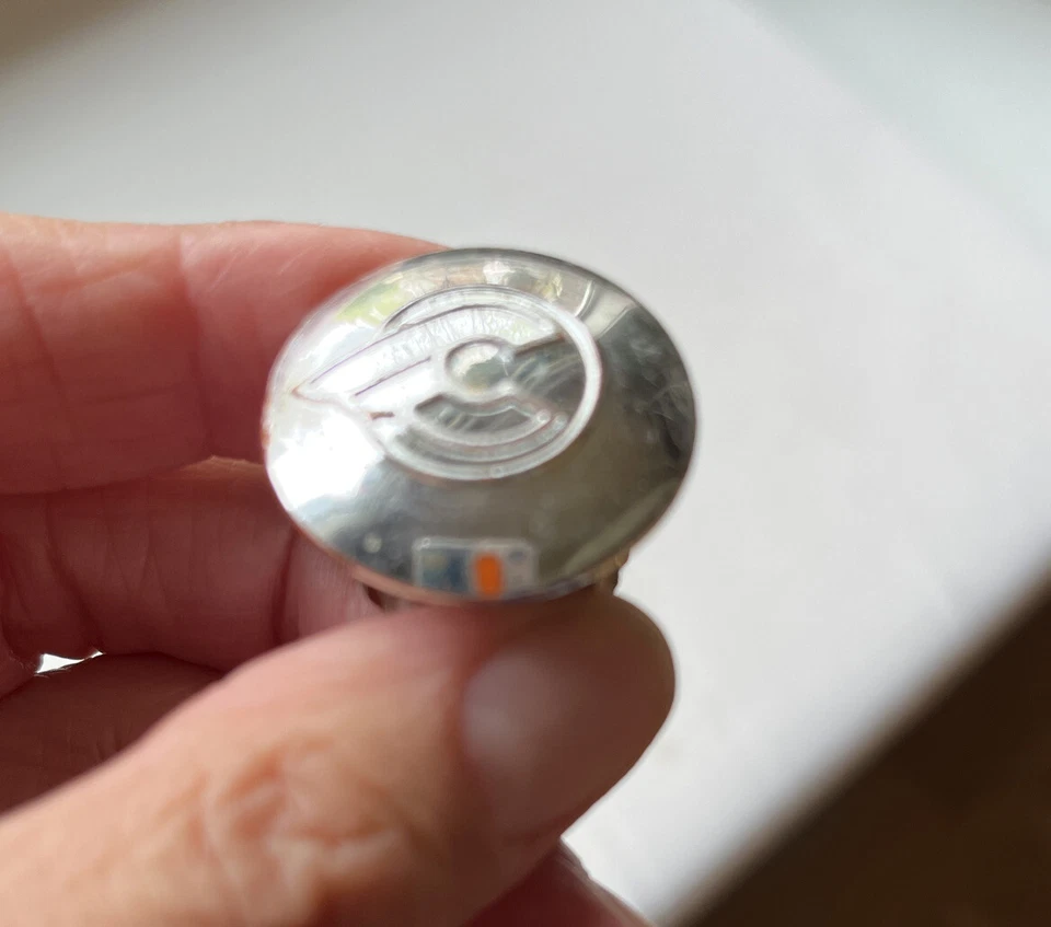 Cinelli VINTAGE handlebar Plugs/End Buttons/Caps plastic. Chrome. Pair Used - Image 2 of 4