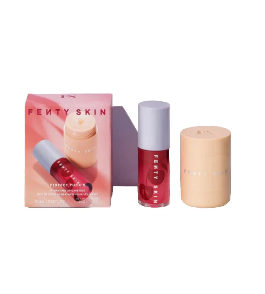 FENTY “Perfect Puck'r” Hydrating Lip Duo (Pudding & Oil) NIB - FastShip + Gift !