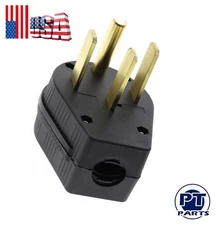 New Industrial Grade NEMA 14-50p 50A 125V Straight Blade US Four Holes Plug
