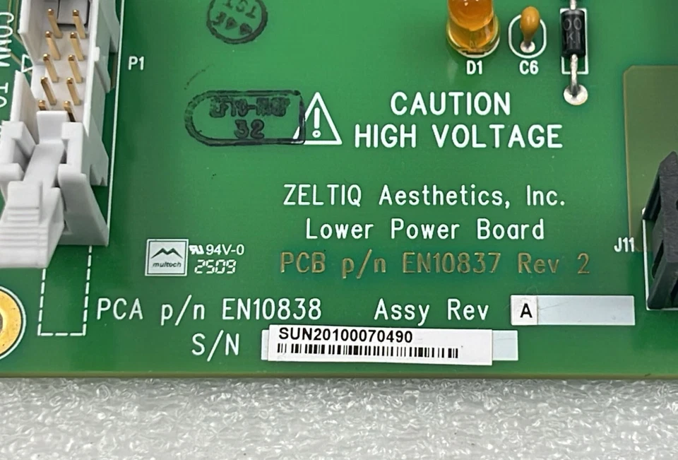 Zeltiq Aesthetics Lower Power Board PCA EN10838-A PCB EN10837 - Image 2 of 4