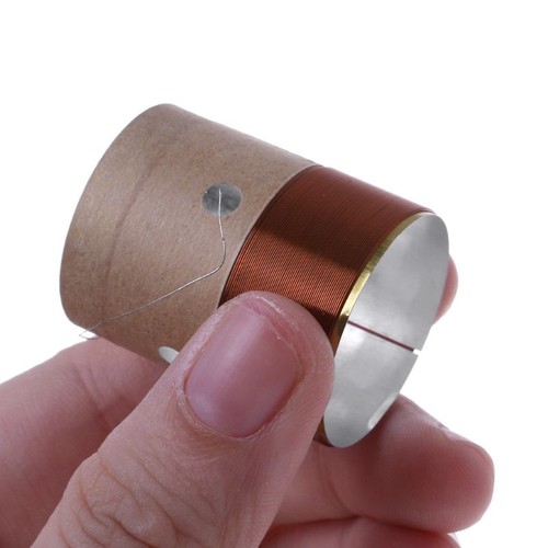 25.5mm 8 Ohm Core Round Brass Wire Woofer Voice Coil Aluminum For Speaker Repair - Picture 5 of 7