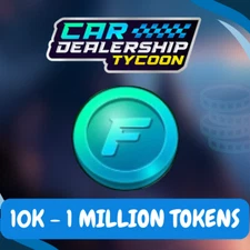 ROBLOX Trading Tokens (10K - 1 MILLION) | Car Dealership Tycoon Fast Delivery