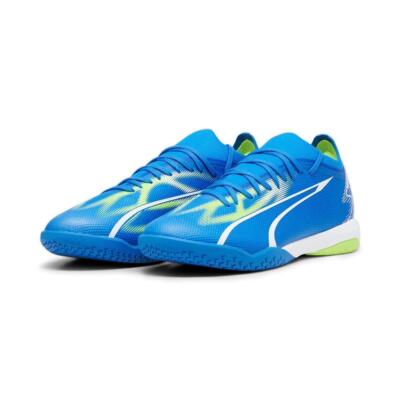 PUMA ULTRA MATCH IT Hallenschuhe, Ultra Blue-PUMA White-Pro Green
