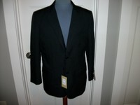 Nwtg Mundo Black Super120's Polyester Blend 2 Button Sport Coat Jacket Size 40s Nwtg Mundo Black Super120's Polyester Blend 2 Button Sport Coat Jacket Size 40s