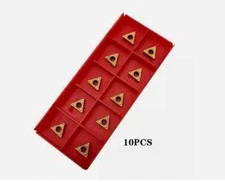 10PCS For 1/4" Turning Tool TCMT090204 CNC Carbide Inserts