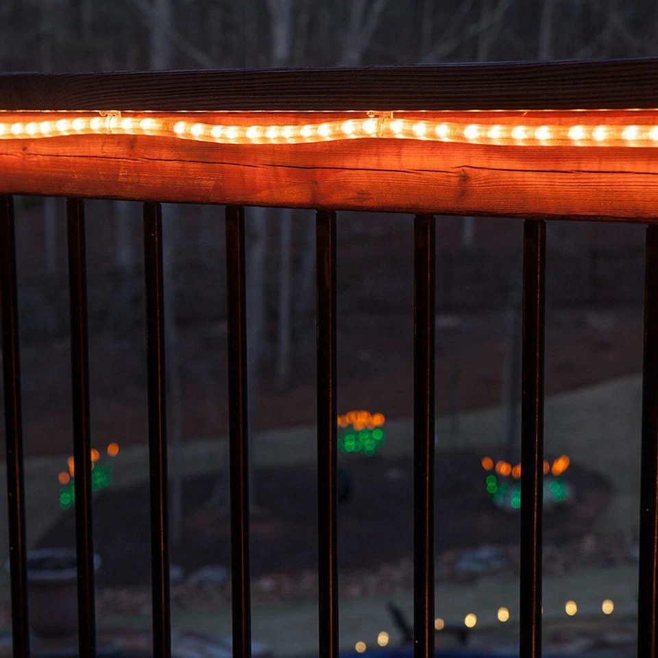 18 ft Heavy Duty Rope Light Kits End to End Connectable Indoor/Outdoor w/ Clips - Image 2 of 4