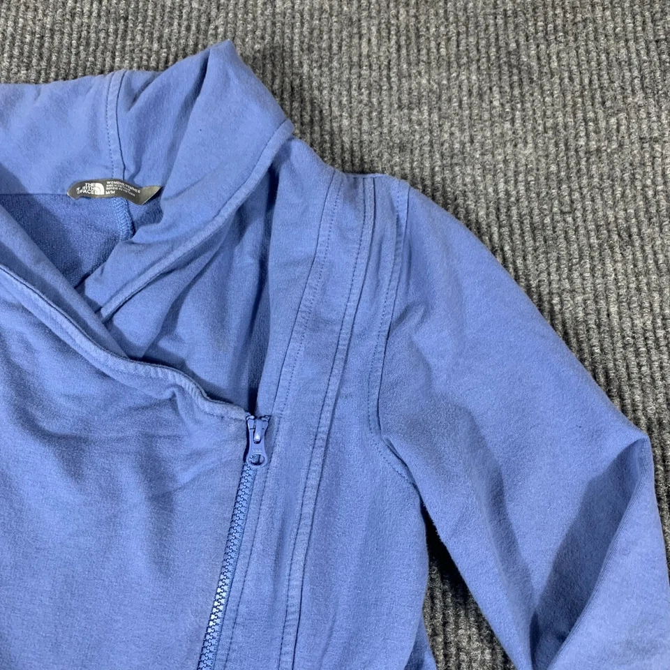 Sudadera para mujer The North Face azul medio cremallera completa cuello defectos de senderismo Foto 4 de 4