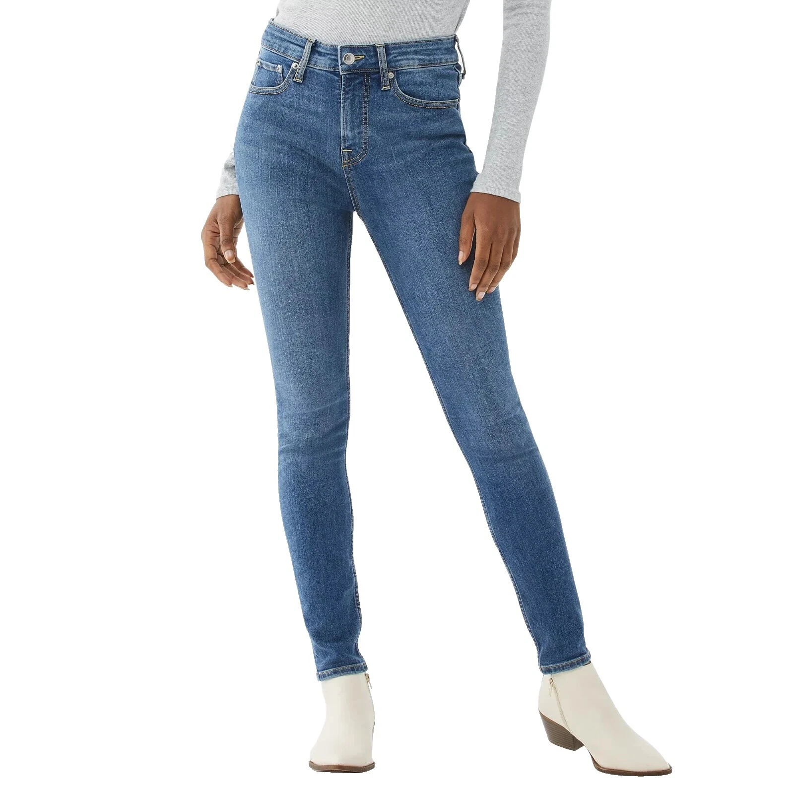 Nylon Regular Size 8 Jeans for Women