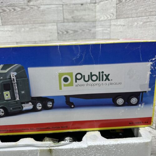 EZTEC Remote Control Semi Truck Publix 18-Wheel Hauler 18” Long Open Box Works - Picture 21 of 23