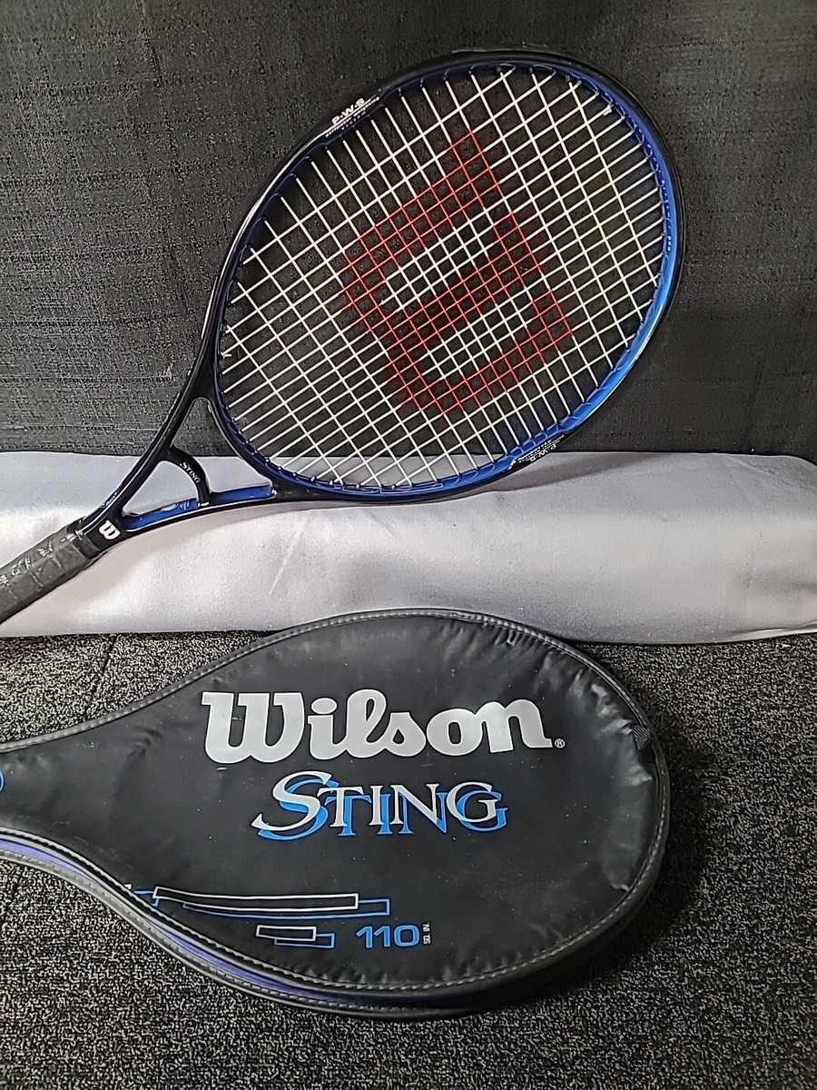 Raquette de tennis Wilson Sting série 110 carrés en 4 1/4 poignée 7,0