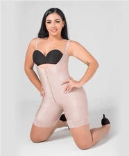 Middle compression mid-thigh slimming body shaper Intimate Zone Zipper 012541