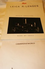 Leitz Leica R LENSES 30 page Guide Book Cataloge Genuine Original Leica print