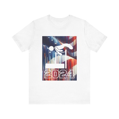USA High Jump American Flag 2024 Summer Games Unisex T-shirt