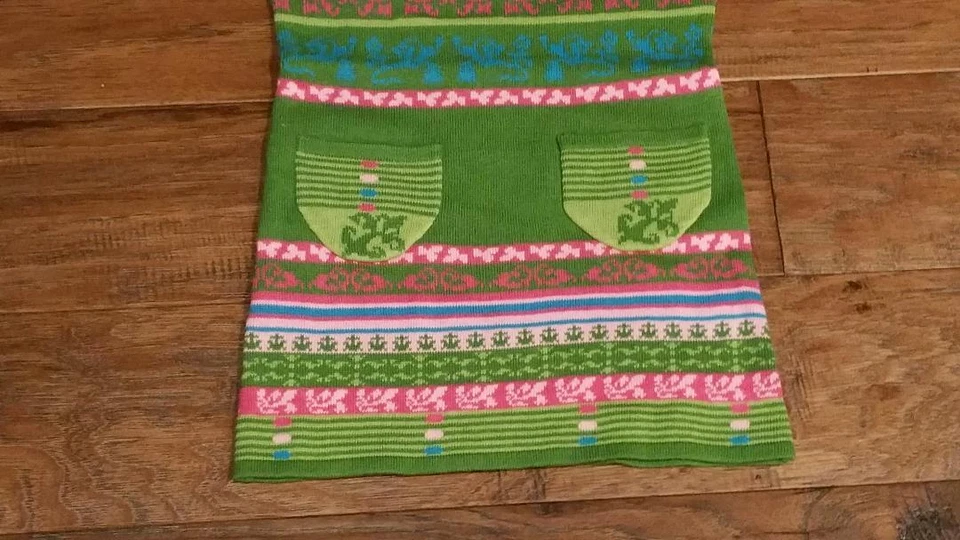 NWT ROSALITA SENORITA Boutique from Spain Green Pink Blue Dress Size 4 104 - Photo 3/3