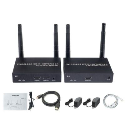200m 1080P   HDMI Extender Video   Dual Band Antenna TX+RX ot25 #F10