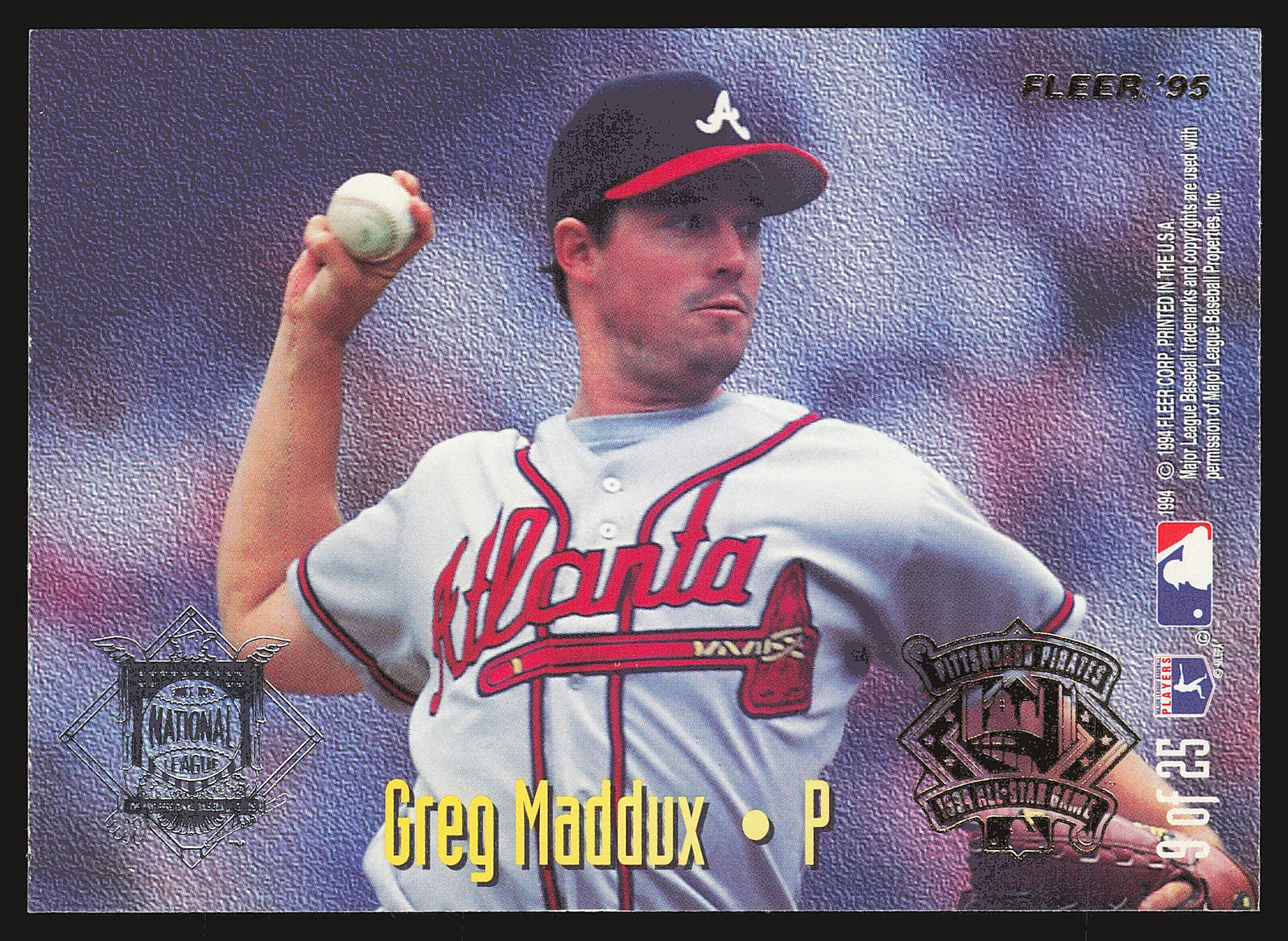 1995 Fleer #9 Jimmy Key / Greg Maddux All-Stars