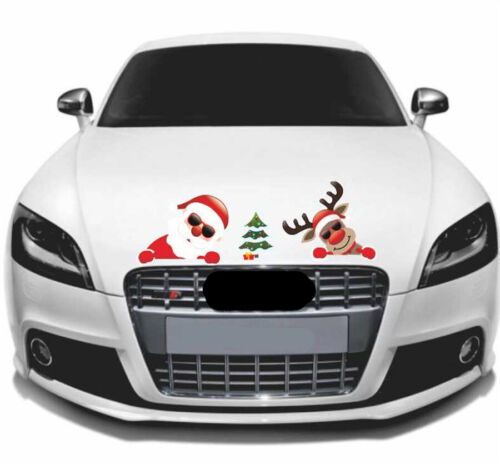Christmas Decoration Car Sticker Decal Santa Claus  Moose Christmas Tree Sticker - Zdjęcie 1 z 5