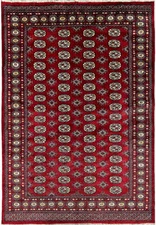 6x9 Classic Handmade Pakistan Bokhara Soft Wool Rug # B-2