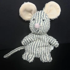 Russ Home Buddies Sniffy Striped Terry Cloth Mouse 7" Bean Plush Stuffed Animal