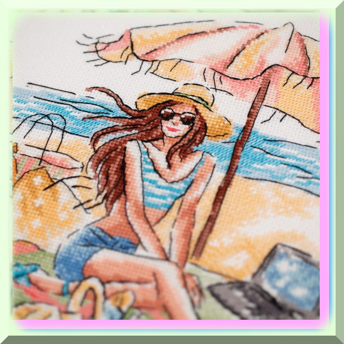 StitchCraft 20x20: Complete Counted Cross Stitch Kit for Beginners - DIY Embroid