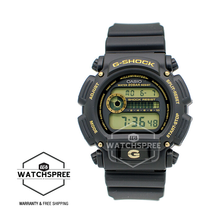 Casio G-Shock Special Color Black Resin Band Watch DW9052GBX-1A9