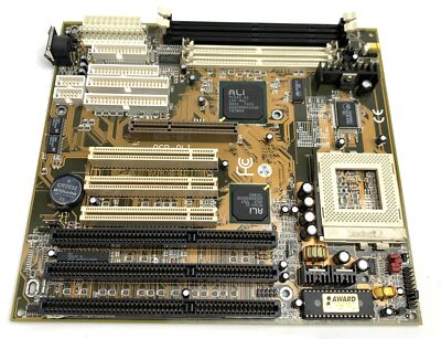 Vintage RedFox Mainboard AGP-ALI - ISA PCI AGP EDO/SDRAM Baby AT Socket 7