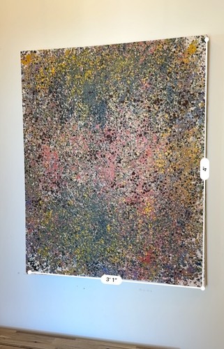 Pintura de arte de pared moderna sobre lienzo - "Aurora Bloom" por M. Wolff - 48”x37” - Imagen 10 de 10