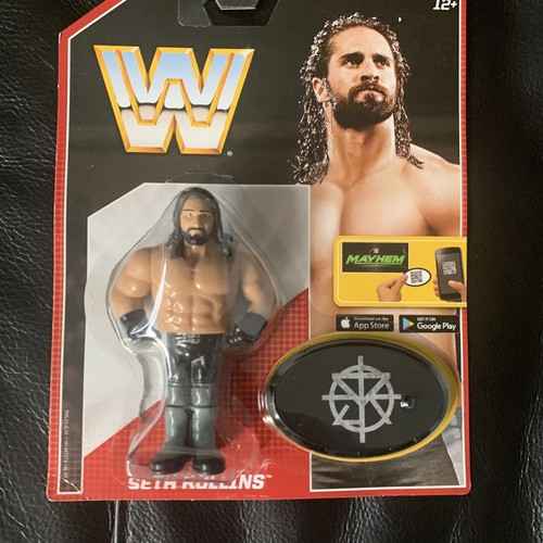 WWE Seth Rollins Wrestling Figure, Mattel Retro Se...