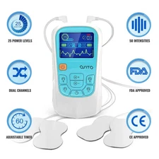 Rechargeable Muscle Stimulator DualChannel Electronic Pulse Massager Pain Relief