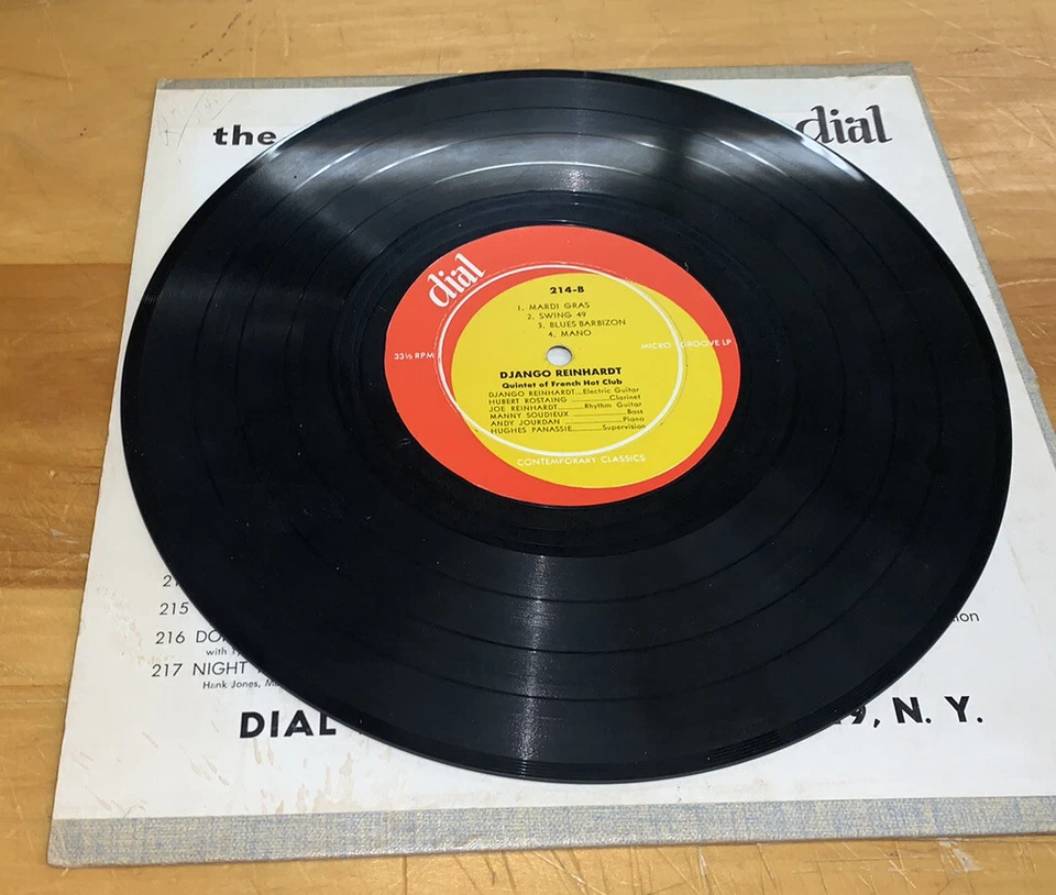 Quintette Du Hot Club De France Django Reinhardt - Dial 214 1951 Gypsy Jazz Rare - Image 3 of 3