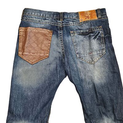 The Heritage America 76 Men's Denim Medium Wash Straight Leg