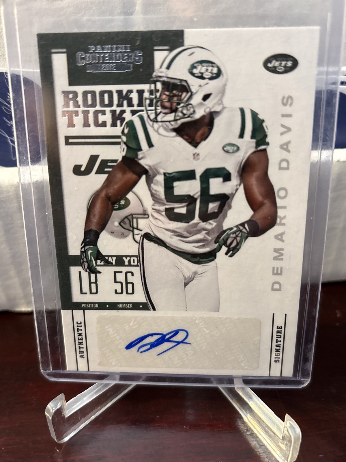 2012 Panini Contenders Rookie Ticket Demario Davis #127 Rookie Auto RC