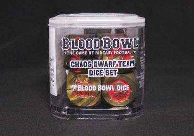 Blood Bowl Würfel Dice Set: Chaos Dwarf (2024)