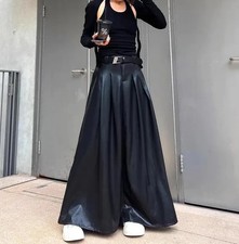 Elegant Women's Genuine Leather Maxi Skirt Chic Timeless Casual Outfit