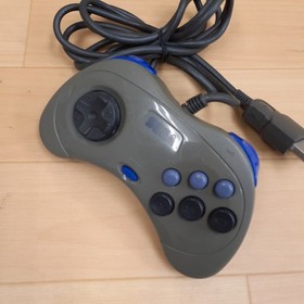 Sega Saturn Console with 2 Virtua Stick controllers & 3 games Japanese Gray