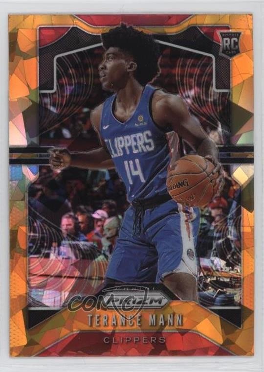 2019-20 Panini Prizm Rookie Orange Ice Prizm Terance Mann #296 c6j