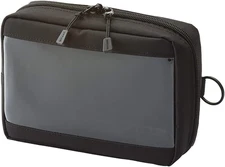 LIHITLAB Bulky Clear Marker Case, 5.1 X 7.1 X 2.4 Inches, Black (F7582-24)