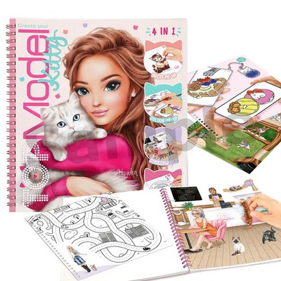Create your TOPModel Kitty Malbuch