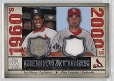 2008 SP Legendary Cuts Bob Gibson Chris Carpenter #GEN-GC HOF 0t2