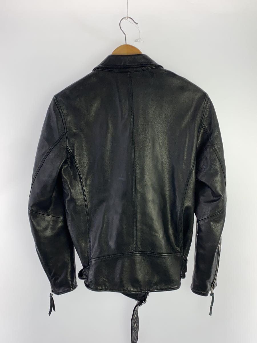 専用 NANO UNIVERSE / lether riders jacket Nano universe riders jacket double M sheep leather Black