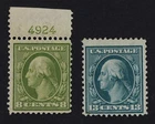 CKStamps: US Stamps Collection Scott#337 339 Washington Mint HR OG